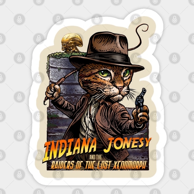 Indiana Jonesy Sticker by ChetArt